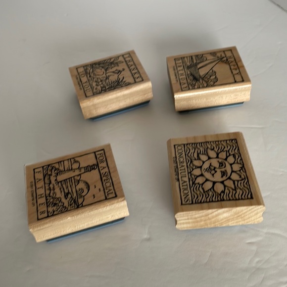 Stampin Up! Wonderful Woodwork Stamps set of 4 - Picture 8 of 10